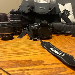 Canon digital rebel xti & lenses! perfect begginer set up!
